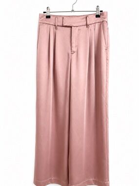 a new day Rose Satin Pleated Trousers